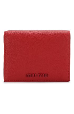 Женские кожаное портмоне MIU MIU красного цвета по цене 27500 руб., арт. 5MV204-34-F068Z | Фото 1 Женские кожаное портмоне MIU MIU красного цвета, арт. 5MV204-34-F068Z | Фото 1