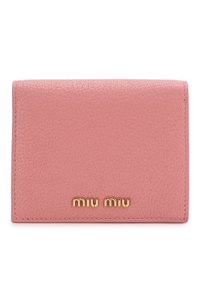 Женские кожаное портмоне MIU MIU розового цвета по цене 27500 руб., арт. 5MV204-2BJI-F0387 | Фото 1 Женские кожаное портмоне MIU MIU розового цвета, арт. 5MV204-2BJI-F0387 | Фото 1