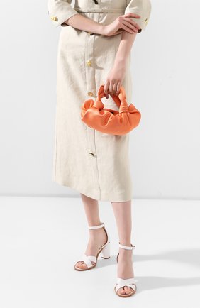 Женская сумка ascot two THE ROW оранжевого цвета, арт. W1219W972 | Фото 2 (Размер: small; Сумки-технические: Сумки top-handle; Материал: Текстиль)