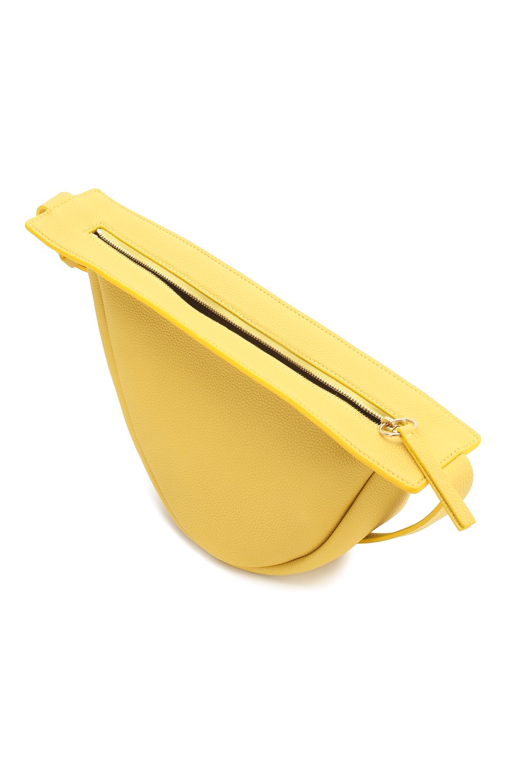 Женская сумка banana THE ROW желтого цвета по цене 141500 руб., арт. W1197L129 | Фото 4 Женская сумка banana THE ROW желтого цвета, арт. W1197L129 | Фото 4 (Сумки-технические: Сумки через плечо; Размер: medium; Материал: Натуральная кожа; Ремень/цепочка: На ремешке)