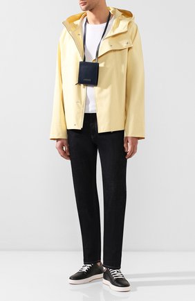 Мужская кожаная сумка le gadjo JACQUEMUS синего цвета по цене 29500 руб., арт. 205AC21/58390 | Фото 2 Мужская кожаная сумка le gadjo JACQUEMUS синего цвета, арт. 205AC21/58390 | Фото 2