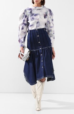 Женская джинсовая куртка ISABEL MARANT голубого цвета по цене 42350 руб., арт. HT1746-20E011I/ESPERA | Фото 2 Женская джинсовая куртка ISABEL MARANT голубого цвета, арт. HT1746-20E011I/ESPERA | Фото 2