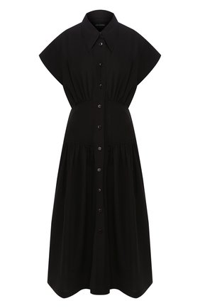 Женское хлопковое платье LOW CLASSIC черного цвета по цене 27850 руб., арт. L0W20SS_DR05BK | Фото 1 Женское хлопковое платье LOW CLASSIC черного цвета, арт. L0W20SS_DR05BK | Фото 1
