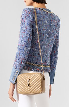 Женская сумка lou medium SAINT LAURENT бежевого цвета по цене 84200 руб., арт. 612544/DV707 | Фото 2 Женская сумка lou medium SAINT LAURENT бежевого цвета, арт. 612544/DV707 | Фото 2