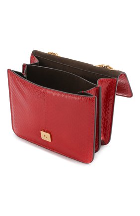 Женская сумка karligraphy FENDI красного цвета по цене 215000 руб., арт. 8BT317 A9P0 | Фото 4 Женская сумка karligraphy FENDI красного цвета, арт. 8BT317 A9P0 | Фото 4