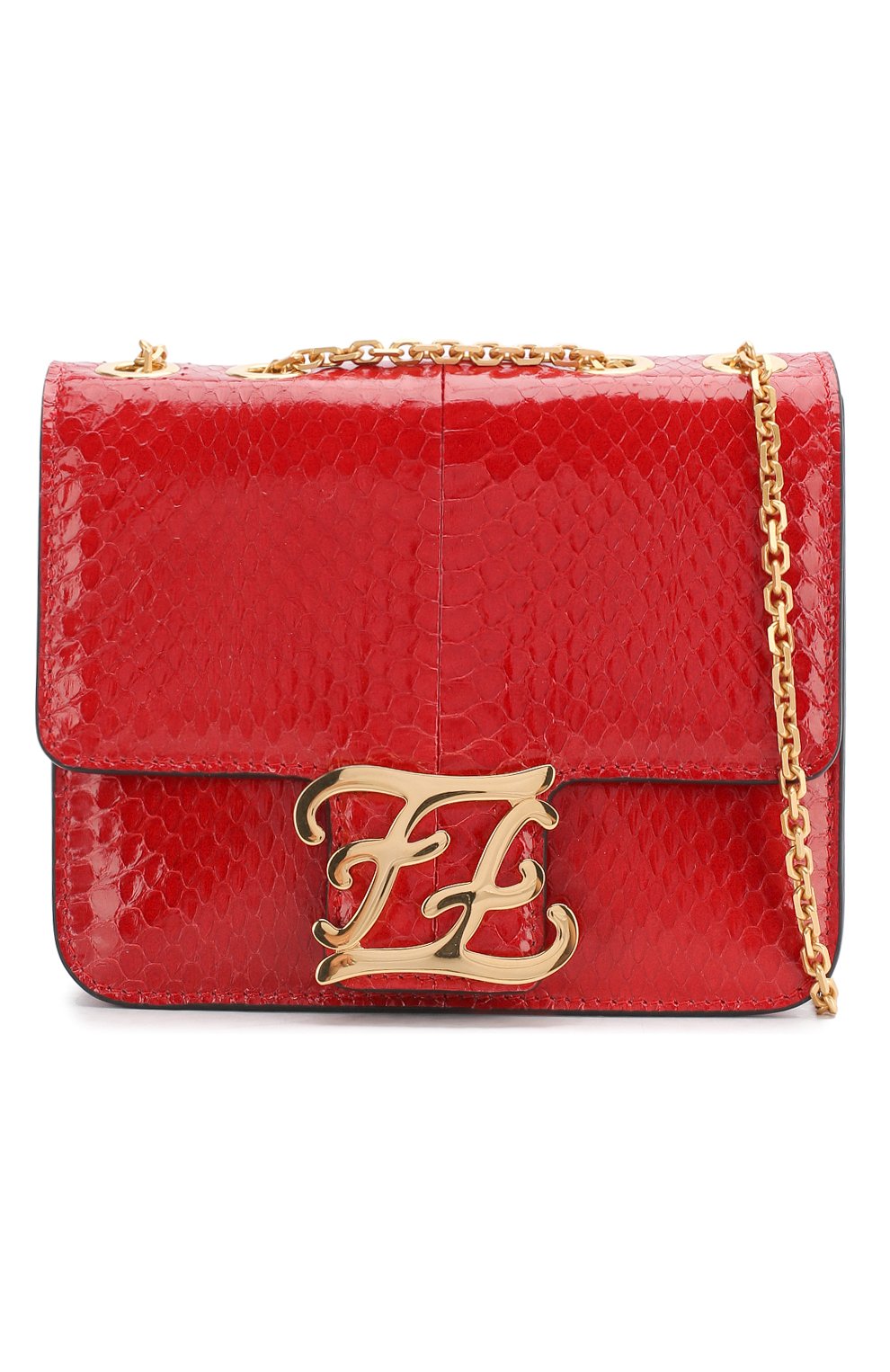 Женская сумка karligraphy FENDI красного цвета по цене 215000 руб., арт. 8BT317 A9P0 | Фото 5 Женская сумка karligraphy FENDI красного цвета, арт. 8BT317 A9P0 | Фото 5
