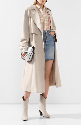 Женские замшевые сапоги raphael GOLDEN GOOSE DELUXE BRAND кремвого цвета по цене 57800 руб., арт. G36WS569.A2 | Фото 2 Женские замшевые сапоги raphael GOLDEN GOOSE DELUXE BRAND кремвого цвета, арт. G36WS569.A2 | Фото 2