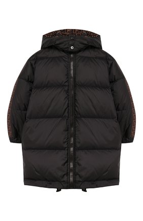 Детского двусторонний пуховик FENDI черного цвета по цене 84850 руб., арт. JUA077/AAC1/3A-6A | Фото 1 Детского двусторонний пуховик FENDI черного цвета, арт. JUA077/AAC1/3A-6A | Фото 1