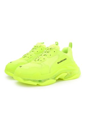 Мужские комбинированные кроссовки triple s clear sole BALENCIAGA желтого цвета по цене 72600 руб., арт. 541624/W2FF1 | Фото 1 Мужские комбинированные кроссовки triple s clear sole BALENCIAGA желтого цвета, арт. 541624/W2FF1 | Фото 1