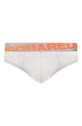 Мужские хлопковые брифы DSQUARED2 серого цвета по цене 5195 руб., арт. D9L612980 | Фото 1 Мужские хлопковые брифы DSQUARED2 серого цвета, арт. D9L612980 | Фото 1