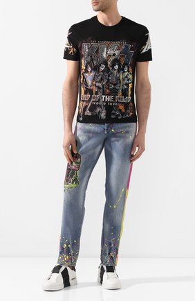 Мужские джинсы PHILIPP PLEIN голубого цвета по цене 77010 руб., арт. P20C MDT2038 PDE004N | Фото 2 Мужские джинсы PHILIPP PLEIN голубого цвета, арт. P20C MDT2038 PDE004N | Фото 2