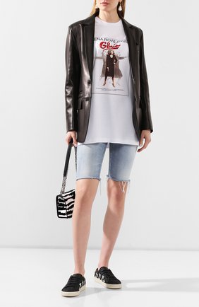 Женская хлопковая футболка FENDI белого цвета по цене 42000 руб., арт. FS7242 A5ZB | Фото 2 Женская хлопковая футболка FENDI белого цвета, арт. FS7242 A5ZB | Фото 2
