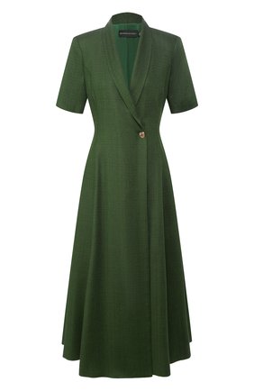 Женское платье из вискозы BRANDON MAXWELL зеленого цвета по цене 166500 руб., арт. DR227SS20 | Фото 1 Женское платье из вискозы BRANDON MAXWELL зеленого цвета, арт. DR227SS20 | Фото 1