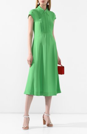 Женское платье из вискозы VICTORIA BECKHAM зеленого цвета по цене 129000 руб., арт. 1220WDR001358A | Фото 2 Женское платье из вискозы VICTORIA BECKHAM зеленого цвета, арт. 1220WDR001358A | Фото 2