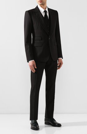 Мужские кожаные дерби napoli DOLCE & GABBANA темно-зеленого цвета по цене 86650 руб., арт. A10533/AX038 | Фото 2 Мужские кожаные дерби napoli DOLCE & GABBANA темно-зеленого цвета, арт. A10533/AX038 | Фото 2 (Материал внутренний: Натуральная кожа; Мужское Кросс-КТ: Броги-обувь; Стили: Классический)