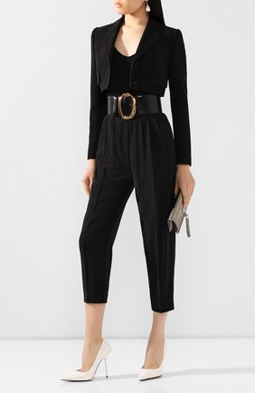 Женский шерстяной жакет DOLCE & GABBANA черного цвета по цене 136500 руб., арт. F28U0T/FUBDY | Фото 2 Женский шерстяной жакет DOLCE & GABBANA черного цвета, арт. F28U0T/FUBDY | Фото 2