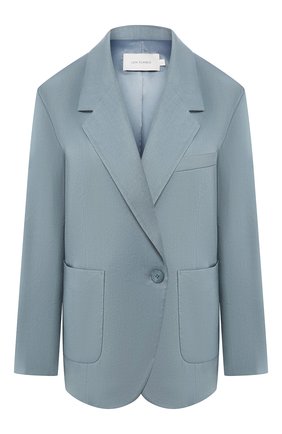 Женский жакет LOW CLASSIC голубого цвета по цене 27850 руб., арт. L0W20SS_JK02BG | Фото 1 Женский жакет LOW CLASSIC голубого цвета, арт. L0W20SS_JK02BG | Фото 1
