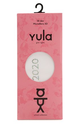 Детские колготки party collection 30 den YULA белого цвета по цене 970 руб., арт. YU-108 | Фото 1 Детские колготки party collection 30 den YULA белого цвета, арт. YU-108 | Фото 1