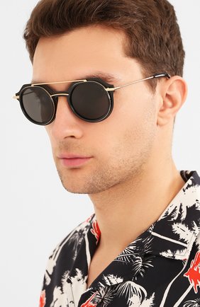 Мужские солнцезащитные очки DOLCE & GABBANA черного цвета по цене 24550 руб., арт. 6136-501/87 | Фото 2 Мужские солнцезащитные очки DOLCE & GABBANA черного цвета, арт. 6136-501/87 | Фото 2