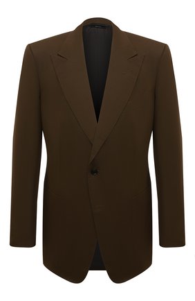 Мужской пиджак из смеси хлопка и шелка TOM FORD хаки цвета по цене 278500 руб., арт. 774R24/11HA40 | Фото 1 Мужской пиджак из смеси хлопка и шелка TOM FORD хаки цвета, арт. 774R24/11HA40 | Фото 1