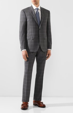 Мужской шерстяной костюм CORNELIANI темно-серого цвета по цене 145500 руб., арт. 85N268-0117413/92 Q1 | Фото 1 Мужской шерстяной костюм CORNELIANI темно-серого цвета, арт. 85N268-0117413/92 Q1 | Фото 1