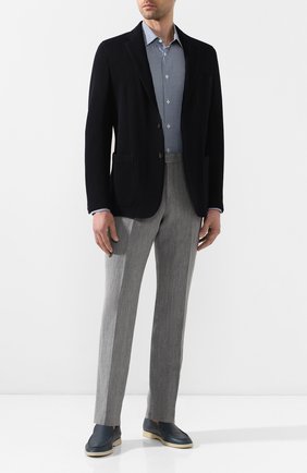 Мужская хлопковая сорочка CORNELIANI синего цвета по цене 22200 руб., арт. 85P010-0111382/00 | Фото 2 Мужская хлопковая сорочка CORNELIANI синего цвета, арт. 85P010-0111382/00 | Фото 2