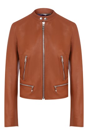 Женская кожаная куртка DOLCE & GABBANA коричневого цвета по цене 330000 руб., арт. F9G30L/HULF5 | Фото 1 Женская кожаная куртка DOLCE & GABBANA коричневого цвета, арт. F9G30L/HULF5 | Фото 1