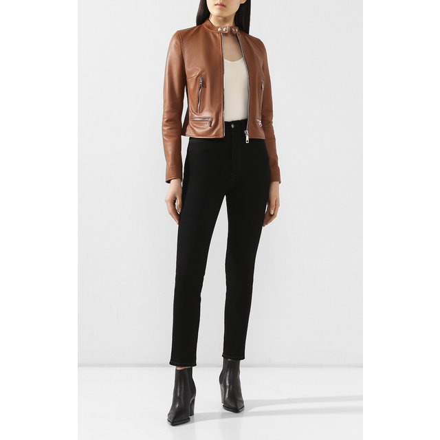 фото Кожаная куртка dolce & gabbana