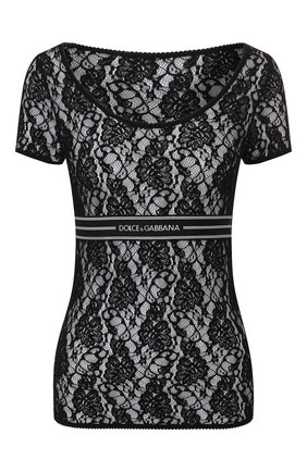 Женская топ DOLCE & GABBANA черного цвета по цене 37400 руб., арт. F74F9T/FLMPS | Фото 1 Женская топ DOLCE & GABBANA черного цвета, арт. F74F9T/FLMPS | Фото 1