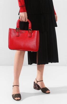 Женская сумка FENDI красного цвета по цене 165000 руб., арт. 8BH367 A9Y0 | Фото 2 Женская сумка FENDI красного цвета, арт. 8BH367 A9Y0 | Фото 2