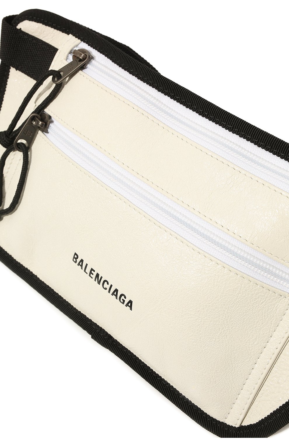 Мужская кожаная поясная сумка BALENCIAGA белого цвета по цене 47950 руб., арт. 618190/DB5J5 | Фото 3 Мужская кожаная поясная сумка BALENCIAGA белого цвета, арт. 618190/DB5J5 | Фото 3