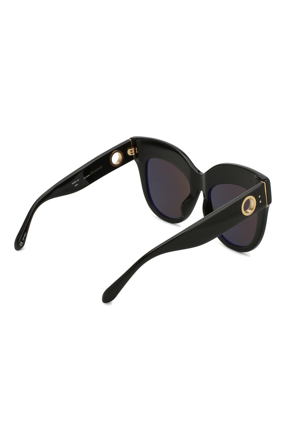 Женские солнцезащитные очки LINDA FARROW черного цвета, арт. LFL1049C1 SUN | Фото 4 (Тип очков: С/з)