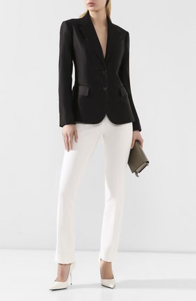 Женский шелковый жакет TOM FORD черного цвета по цене 235500 руб., арт. GI2735-FAX671 | Фото 2 Женский шелковый жакет TOM FORD черного цвета, арт. GI2735-FAX671 | Фото 2
