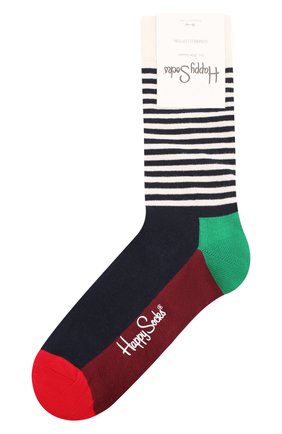 Женские носки half stripe sock HAPPY SOCKS разноцветного цвета по цене 690 руб., арт. HAS01 | Фото 1 Женские носки half stripe sock HAPPY SOCKS разноцветного цвета, арт. HAS01 | Фото 1