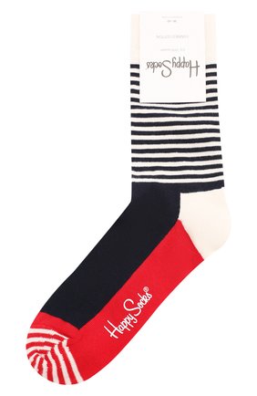 Женские носки half stripe sock HAPPY SOCKS разноцветного цвета по цене 690 руб., арт. SH01 | Фото 1 Женские носки half stripe sock HAPPY SOCKS разноцветного цвета, арт. SH01 | Фото 1