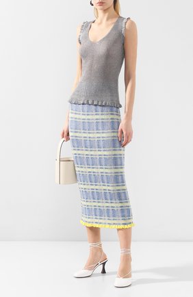 Женская топ из вискозы M MISSONI серебряного цвета по цене 23900 руб., арт. 2DK00034/2K005H | Фото 2 Женская топ из вискозы M MISSONI серебряного цвета, арт. 2DK00034/2K005H | Фото 2
