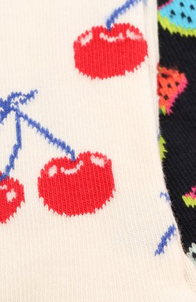 Детские комплект из 2 пар носков HAPPY SOCKS разноцветного цвета по цене 790 руб., арт. KCHE02 | Фото 2 Детские комплект из 2 пар носков HAPPY SOCKS разноцветного цвета, арт. KCHE02 | Фото 2