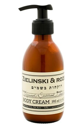 Крем для тела rosewood & sandalwood, cedarwood ZIELINSKI&ROZEN бесцветного цвета по цене 2950 руб., арт. 4627153153078 | Фото 1 Крем для тела rosewood & sandalwood, cedarwood ZIELINSKI&ROZEN бесцветного цвета, арт. 4627153153078 | Фото 1