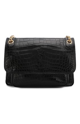 Женская сумка niki из кожи аллигатора SAINT LAURENT черного цвета по цене 1680000 руб., арт. 548942/L0D0K/AMIS | Фото 1 Женская сумка niki из кожи аллигатора SAINT LAURENT черного цвета, арт. 548942/L0D0K/AMIS | Фото 1