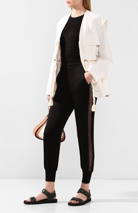 Женские джоггеры из вискозы STELLA MCCARTNEY черного цвета по цене 49300 руб., арт. 600959/S0A82 | Фото 2 Женские джоггеры из вискозы STELLA MCCARTNEY черного цвета, арт. 600959/S0A82 | Фото 2