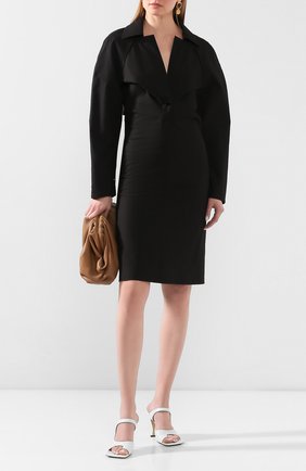 Женское хлопковое платье BOTTEGA VENETA черного цвета по цене 136500 руб., арт. 618495/VKPB0 | Фото 2 Женское хлопковое платье BOTTEGA VENETA черного цвета, арт. 618495/VKPB0 | Фото 2