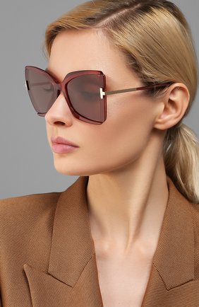 Мужские солнцезащитные очки TOM FORD красного цвета по цене 28750 руб., арт. TF766 | Фото 2 Мужские солнцезащитные очки TOM FORD красного цвета, арт. TF766 | Фото 2