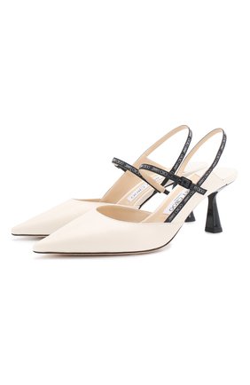 Женская кожаные туфли ray 65 JIMMY CHOO белого цвета по цене 49500 руб., арт. RAY 65/JWR | Фото 1 Женская кожаные туфли ray 65 JIMMY CHOO белого цвета, арт. RAY 65/JWR | Фото 1