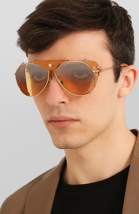 Мужские солнцезащитные очки DOLCE & GABBANA коричневого цвета по цене 62050 руб., арт. 2258Q-02/7H | Фото 2 Мужские солнцезащитные очки DOLCE & GABBANA коричневого цвета, арт. 2258Q-02/7H | Фото 2