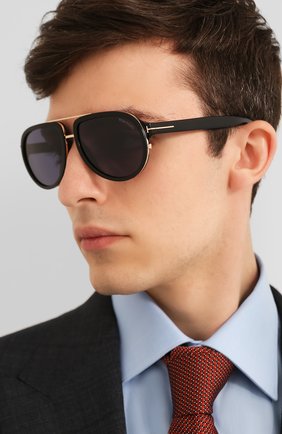 Мужские солнцезащитные очки TOM FORD черного цвета по цене 29450 руб., арт. TF779 | Фото 2 Мужские солнцезащитные очки TOM FORD черного цвета, арт. TF779 | Фото 2