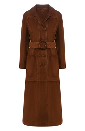 Женское замшевое пальто FENDI коричневого цвета по цене 470000 руб., арт. FPS807 AC2W | Фото 1 Женское замшевое пальто FENDI коричневого цвета, арт. FPS807 AC2W | Фото 1