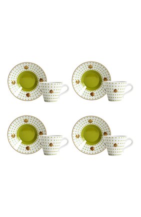 Мужская набор knossos absinthe из четырех чашек с блюдцами BERNARDAUD зеленого цвета по цене 58150 руб., арт. 1776/22968 | Фото 1 Мужская набор knossos absinthe из четырех чашек с блюдцами BERNARDAUD зеленого цвета, арт. 1776/22968 | Фото 1