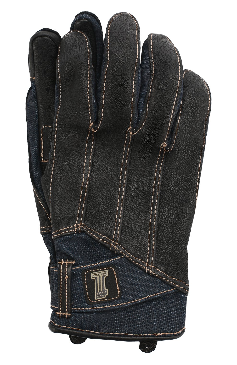 Мужские комбинированные перчатки garage HARLEY-DAVIDSON черного цвета, арт. 98119-20VM | Фото 1 (Кросс-КТ: Спорт)