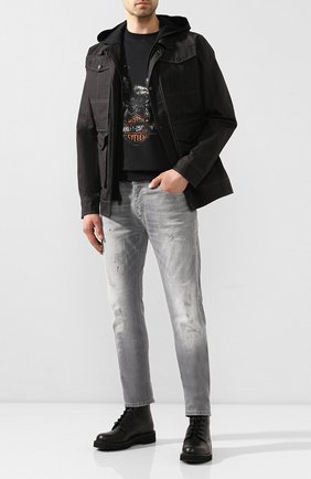 Мужская хлопковая куртка black label HARLEY-DAVIDSON черного цвета по цене 26680 руб., арт. 98570-16VM | Фото 2 Мужская хлопковая куртка black label HARLEY-DAVIDSON черного цвета, арт. 98570-16VM | Фото 2