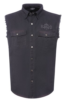 Мужская джинсовая рубашка genuine motorclothes HARLEY-DAVIDSON серого цвета по цене 8660 руб., арт. 96008-16VM | Фото 1 Мужская джинсовая рубашка genuine motorclothes HARLEY-DAVIDSON серого цвета, арт. 96008-16VM | Фото 1